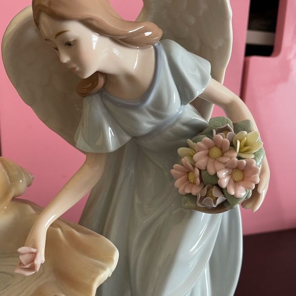 O’well Large vintage porcelain swan angel fountain figurine - Picture 7 of 10